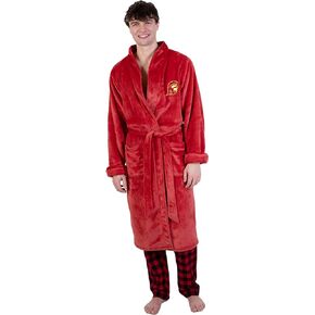 Ultra Game NCAA Men's Lounge Bath Robe Cardinal Red in Saudi Arabia