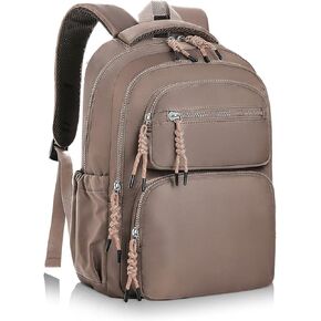 AUGUST 18 Casual Laptop Backpack, 14 inch Laptop Travel Backpack for Women, Water Resistant Casual Bag for Work Travel Commute, Army Green in Kuwait