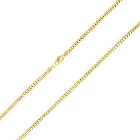 Nuragold 14k Yellow Gold 3mm Miami Cuban Link Chain Pendant Necklace, Mens Womens Jewelry 16" 18" 20" 22" 24" 26" in Saudi Arabia