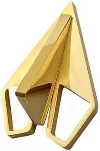 دبوس بروش معدني لملابس الرجال من بيبر لاين، دبوس ياقة بتصميم طائرة هوائية، دبوس بروش للجاكيتات والبليزر وشنط الظهر، مصنوع من خليط معدني من الستيل بدون احجار كريمة in Kuwait