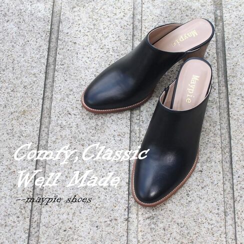 Maypie Womens Chunky Heels Mules and Clogs Closed Toe Bootie Pumps Slides Shoes in Saudi Arabia