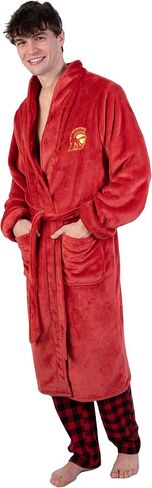 Ultra Game NCAA Men's Lounge Bath Robe Cardinal Red in Saudi Arabia