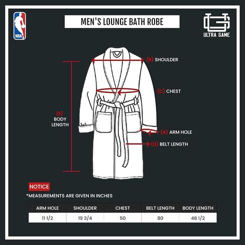 Ultra Game NCAA Men's Lounge Bath Robe Cardinal Red in Saudi Arabia