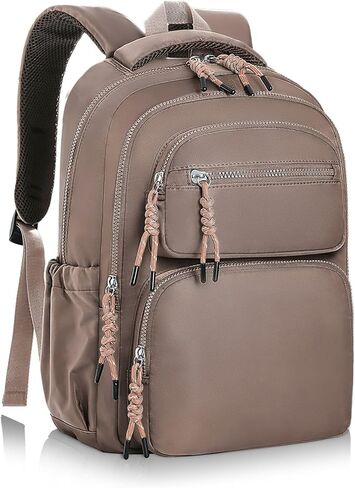 AUGUST 18 Casual Laptop Backpack, 14 inch Laptop Travel Backpack for Women, Water Resistant Casual Bag for Work Travel Commute, Army Green in Kuwait