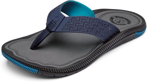 OLUKAI Awiki Men's Beach Sandals, Quick-Dry Flip-Flop Slides, Water Resistant Lining & Wet Grip Soles, All-Day Comfort & Arch Support in Saudi Arabia