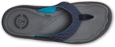 OLUKAI Awiki Men's Beach Sandals, Quick-Dry Flip-Flop Slides, Water Resistant Lining & Wet Grip Soles, All-Day Comfort & Arch Support in Saudi Arabia
