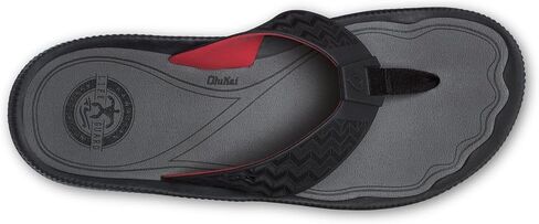 OLUKAI Awiki Men's Beach Sandals, Quick-Dry Flip-Flop Slides, Water Resistant Lining & Wet Grip Soles, All-Day Comfort & Arch Support in Kuwait