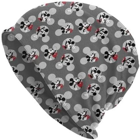 Cute Cartoon Mouse Knitted Hat Pullover Cap Milk Fiber Beanie Cap Warm Casual Adult Dwarf Caps All Season for Men Women in Kuwait
