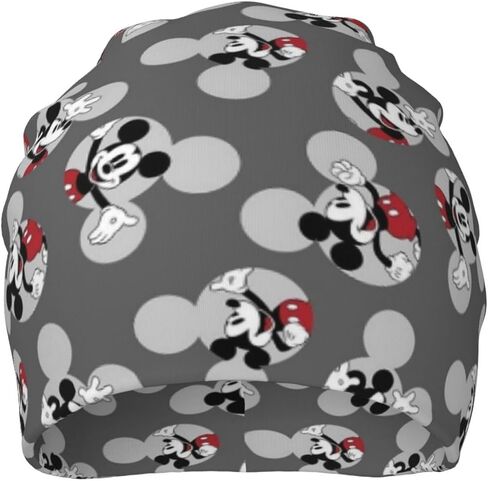 Cute Cartoon Mouse Knitted Hat Pullover Cap Milk Fiber Beanie Cap Warm Casual Adult Dwarf Caps All Season for Men Women in Kuwait