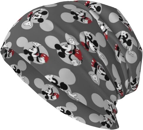 Cute Cartoon Mouse Knitted Hat Pullover Cap Milk Fiber Beanie Cap Warm Casual Adult Dwarf Caps All Season for Men Women in Kuwait