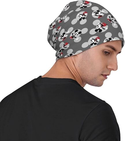 Cute Cartoon Mouse Knitted Hat Pullover Cap Milk Fiber Beanie Cap Warm Casual Adult Dwarf Caps All Season for Men Women in Kuwait