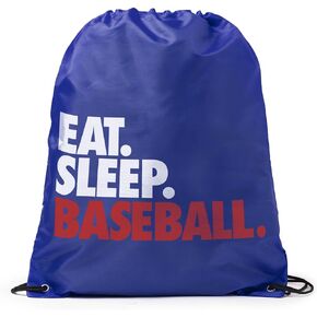 ChalkTalkSPORTS Baseball Sport Pack Cinch Sack | Eat Sleep Baseball in Saudi Arabia