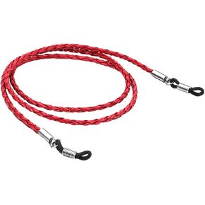 INOOMP Men Eyeglass Necklace Lanyard Retainer Holder Chain Cord Eyeglasses Women Kidsbrown Glasses Leather for Strap