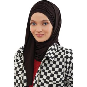 أوشحة حجاب فورية من تصميم عائشة للنساء، 95% قطن، عمامة مربوطة مسبقًا وشال جيرسي للرأس
