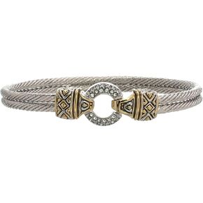 مجموعة جون ميديروس جميلة أنتيك 17.78 سم سوار دائري زركونيا مكعب مصنوع في أمريكا in Kuwait