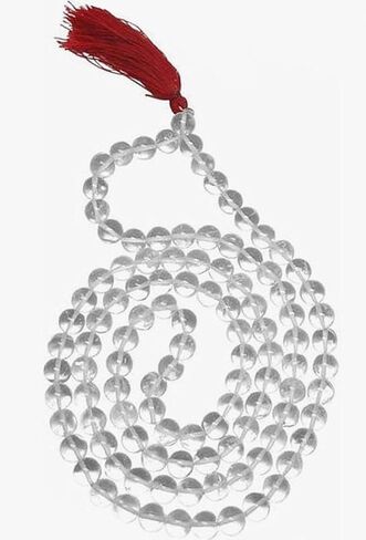 Jaipur Germological Lab Certified Sphatik mala/Original Crystal Quartz Mala for Jaap & Wearing | Unisex Mala by 4our Faith (8Mm Beads, Neck Length, 108+1 Beads, 36 Inches Mala)-100% Natural-Pack of 1 in Saudi Arabia