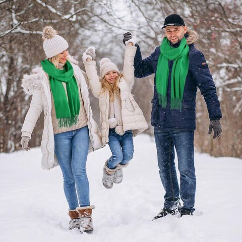 هدايا معلبة للأوشحة الشتوية للطقس البارد للرجال والنساء - أوشحة ناعمة طويلة من الكشمير مثل الأكريليك in Saudi Arabia