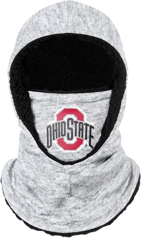 FOCO Ohio State Buckeyes NCAA Heather Grey Big Logo Hooded Gaiter in Saudi Arabia