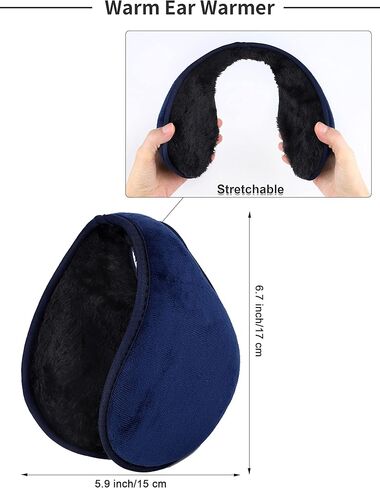 Apoway 4 Pieces Winter Beanie Hat Scarf Touchscreen Gloves Ear Warmer Set Warm Knit Hat Neck Warmer for Men and Women in Kuwait