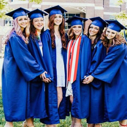 HEPNA [2023] مجموعة ثوب التخرج غير اللامع للجنسين، قبعة التخرج لحفلات الكلية بالمدرسة الثانوية in Kuwait