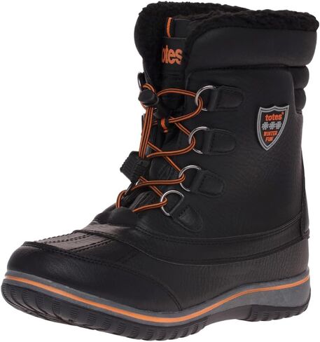 totes Unisex-Child Boys Noah Snow Boot, Black, 4 in Kuwait