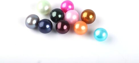 محار اكويا للمياه المالحة مع لؤلؤ داخلي من سياسان، 10 قطع (7-8 ملم) (اللون II) in Kuwait