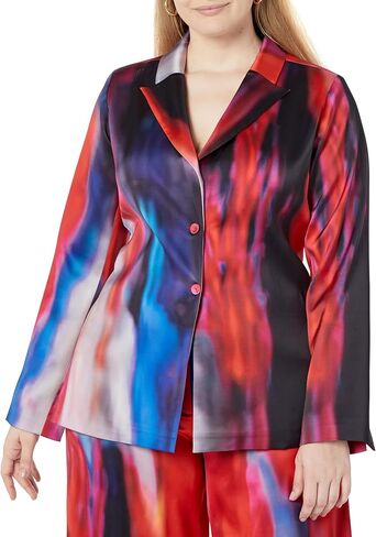 The Drop Women's Multi Print Sculpted Back Blazer by @Itsjuliettefoxx in Saudi Arabia