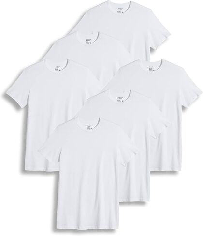 Jockey Men's Undershirt Slim Fit Cotton Stretch Crew Neck T-Shirt - 6 Pack in Saudi Arabia