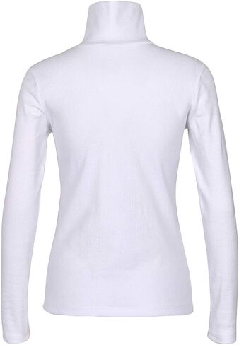 Roselux Women Long Sleeve Knit Ribbed Turtleneck Layer Tops Neon Green Elastic Shirt Pullovers Slim Fit Sweater in Saudi Arabia