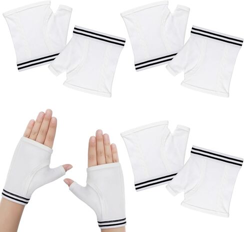 ال اي اي تي ار اس اتش 4 ازواج، هدايا للبالغين، ملابس داخلية مضحكة بدون اصابع، قفازات بيضاء للبالغين مع فتحة ابهام، قفازات قطنية لطيفة هدية للبالغين في العطلات والحفلات التنكرية in Kuwait