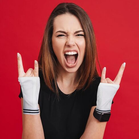 ال اي اي تي ار اس اتش 4 ازواج، هدايا للبالغين، ملابس داخلية مضحكة بدون اصابع، قفازات بيضاء للبالغين مع فتحة ابهام، قفازات قطنية لطيفة هدية للبالغين في العطلات والحفلات التنكرية in Kuwait