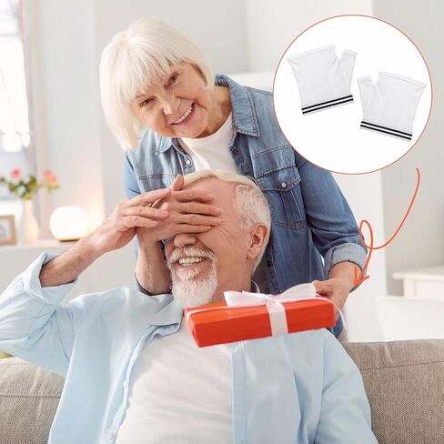 ال اي اي تي ار اس اتش 4 ازواج، هدايا للبالغين، ملابس داخلية مضحكة بدون اصابع، قفازات بيضاء للبالغين مع فتحة ابهام، قفازات قطنية لطيفة هدية للبالغين في العطلات والحفلات التنكرية in Kuwait