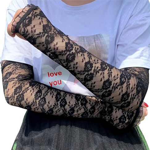Cxapnstou Women Lace Gloves Elegant Courtesy Glove for Wedding Dinner Parties（Many Styles） in Saudi Arabia