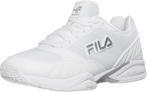 Fila Women's Volley Zone, Color: Wht/Msil/Wht, Size: 6 (5PM00594-103-6) in Saudi Arabia