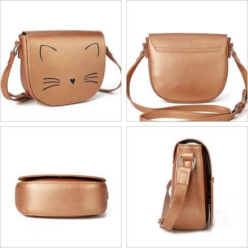 Gladdon Crossbody Bags for Teen Girls Small Fashion Preteen Purses Cat Gold in Kuwait
