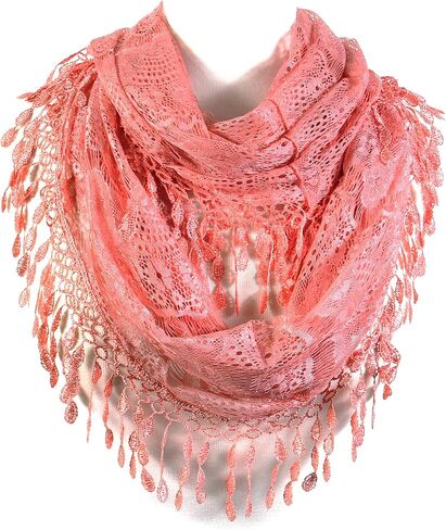 وشاح ودانتيل إنفينيتي أنثوي مع هامش على شكل دمعة in Kuwait