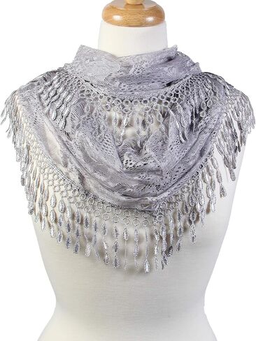 وشاح ودانتيل إنفينيتي أنثوي مع هامش على شكل دمعة in Kuwait