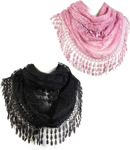 وشاح ودانتيل إنفينيتي أنثوي مع هامش على شكل دمعة in Kuwait