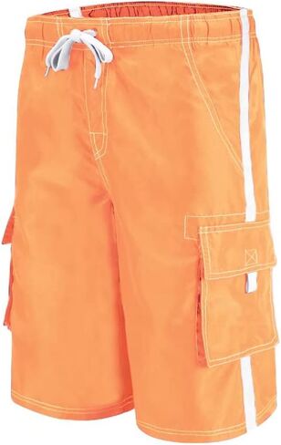 MAGCOMSEN Men's Swim Trunks with Mesh Liner 4 Pockets Quick Dry Beachwear Swimuits Board Shorts in Saudi Arabia