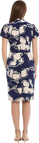 Maggy London Women's Sophisticated Twist Neck Detail Sheath Workwear Office Career Occasion Event Guest of in Kuwait