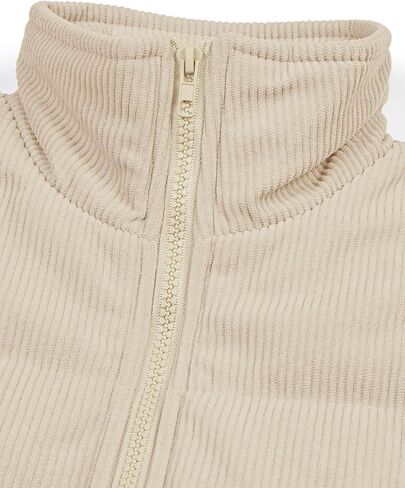 سترة منتفخة شتوية من LASLULU سترة قصيرة خفيفة الوزن بدون أكمام ملابس خارجية دافئة منتفخة بسحاب وسترات وجيوب معطف in Kuwait