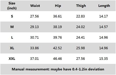 شورت LONGYIDA نسائي من قماش الدنيم عالي الخصر بحاشية خام قابلة للتمدد كاجوال من الجينز in Kuwait