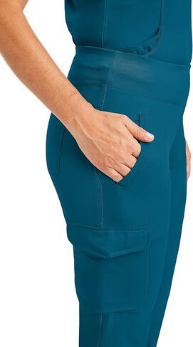 healing hands Womens Yoga Scrubs Pant 6 Pocket HH360 9155 Naomi Athleisure Scrub Yoga Pant for Women in Saudi Arabia