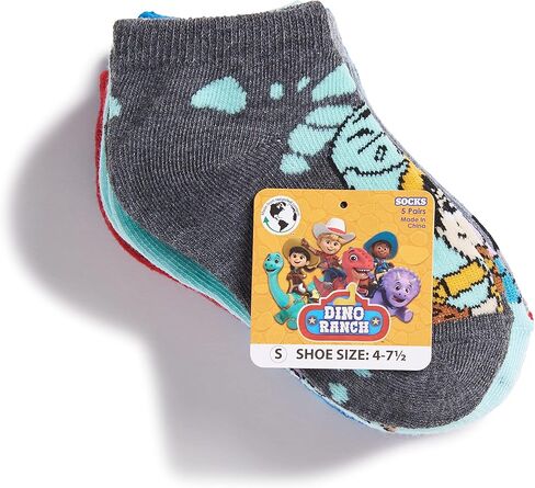 Dino Ranch Boys 5 Pack Shorty Socks in Kuwait