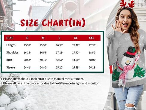 لطيف ثلج سترة المرأة عيد ميلاد سعيد البلوز القبيح عيد الميلاد سترة عادية عيد الميلاد كم طويل بلايز in Kuwait