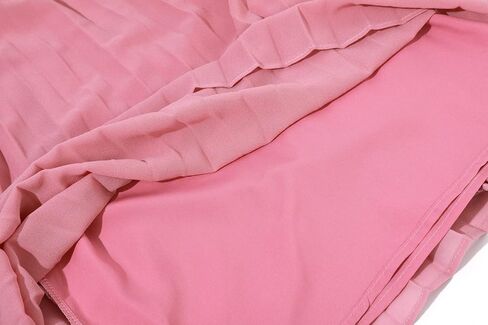 chouyatou Women's Elastic Waist A-Line Pleated Chiffon Cropped Wide Leg Pants Culottes in Kuwait