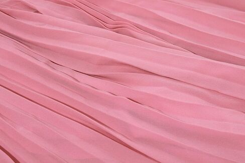 chouyatou Women's Elastic Waist A-Line Pleated Chiffon Cropped Wide Leg Pants Culottes in Kuwait