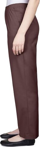 Alfred Dunner Womens Plus-Size Soft Twill Mid-Rise Regular Fit Straight Leg Short Length Casual Pant in Saudi Arabia