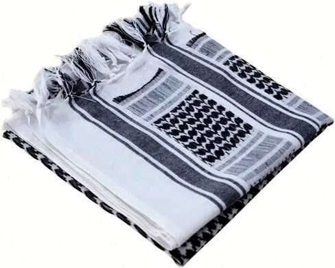 وشاح LORJE شماغ قطن 100% وشاح عربي تكتيكي سميك للصحراء للنساء والرجال in Kuwait