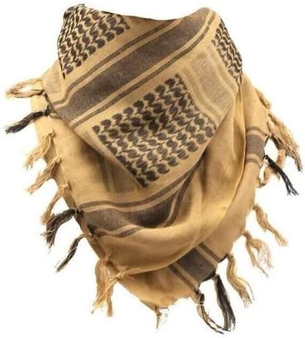 وشاح LORJE شماغ قطن 100% وشاح عربي تكتيكي سميك للصحراء للنساء والرجال in Kuwait